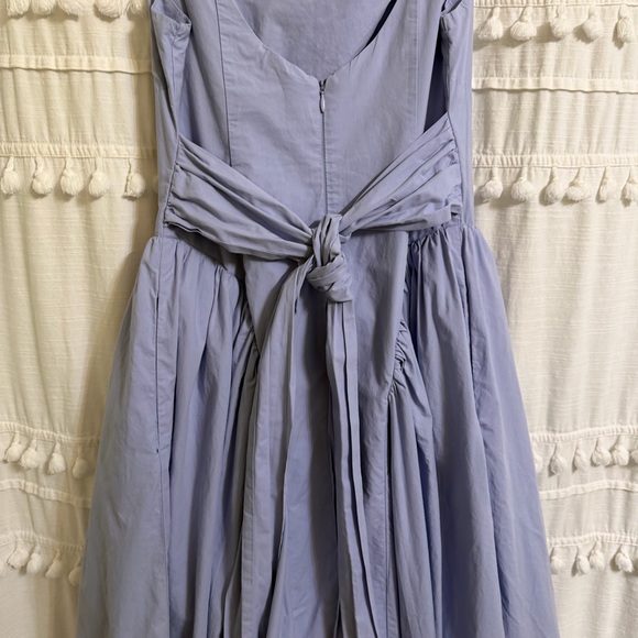 ASTR THE LABEL Vinya Poplin Drop Waist Dress Periwinkle Blue Size Small - Picture 9 of 13